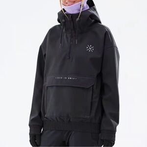 DOPE Black Waterproof Ski Anorak Jacket
